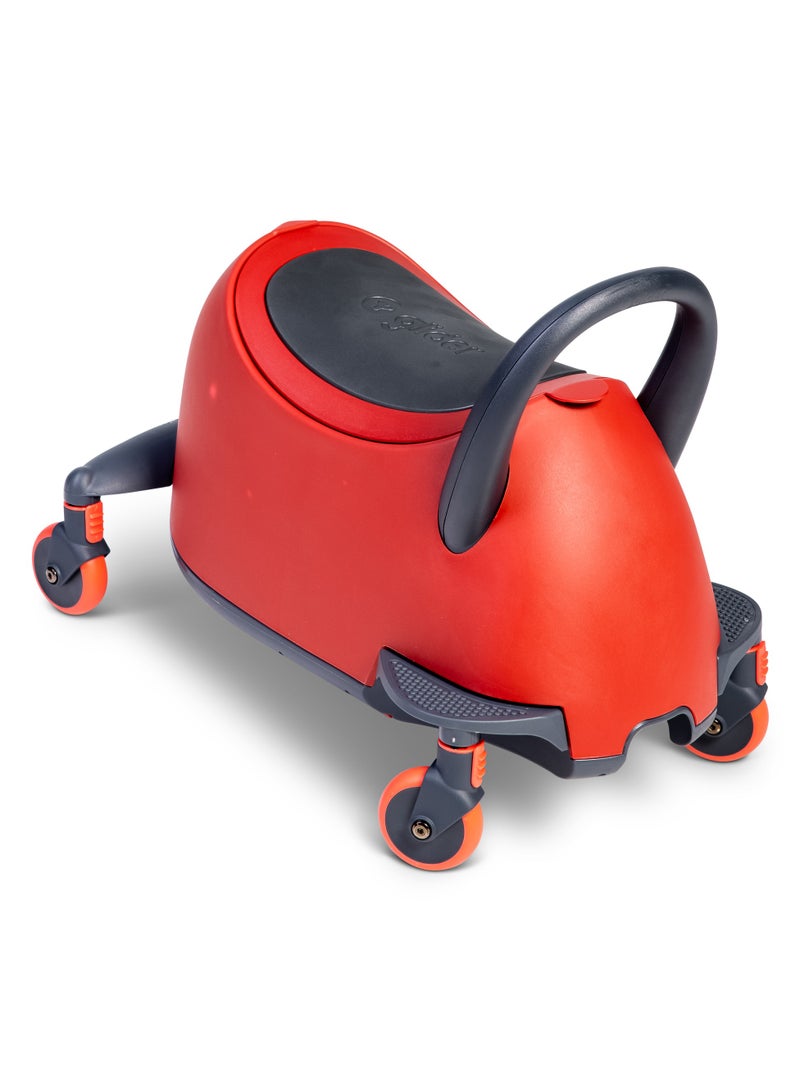 Yvolution LUNA 3-in-1 Scooter Red  Toddler to Kid Ride-On & Lean-to-Steer Scooter | Adjustable Handlebar, LED Wheels, Storage Drawer (101266) - Image 4