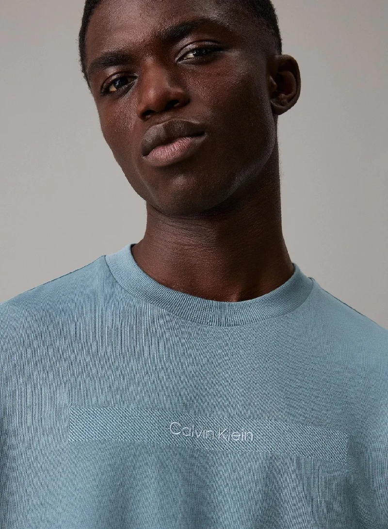 CALVIN KLEIN Goblin Blue Logo T-shirt for Men | Best Price UAE