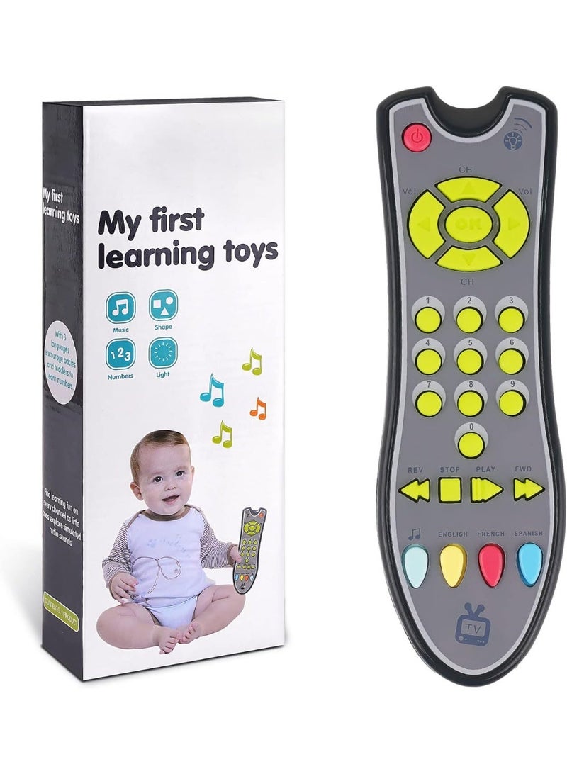 ST ZONE Baby TV Remote Control Learning Toy – Educational Toy with 3 Languages for Babies & Toddlers (18 Months+) - Image 1