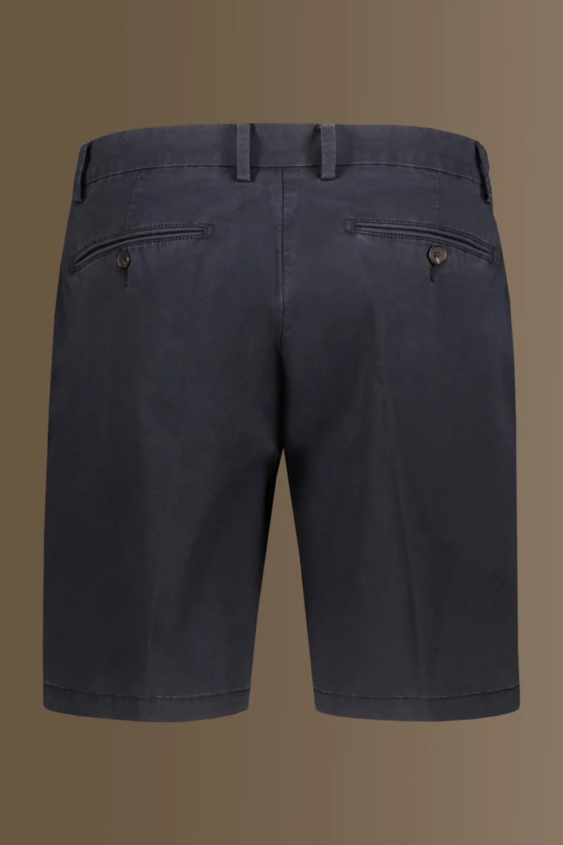 Doppelganger Blue Classic bermuda twill stretch construction - DK Blue for Men | Best Price UAE