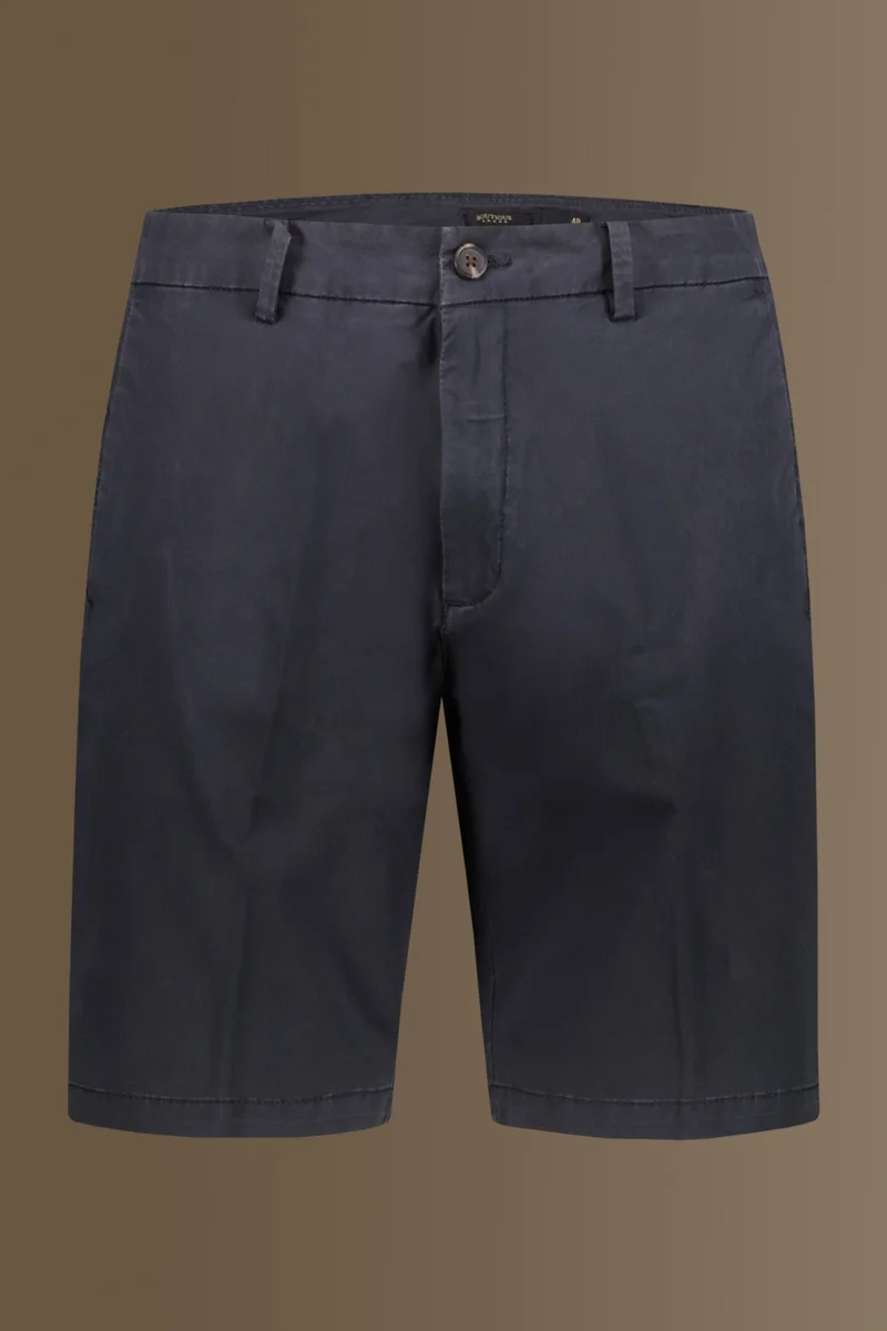 Doppelganger Blue Classic bermuda twill stretch construction - DK Blue for Men | Best Price UAE