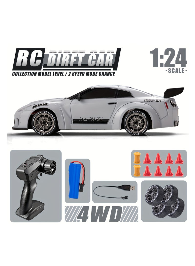 1:24 Simulated RC Drifting Car | 20 Km/H Speed, 2.4 Ghz wireless remote controller, USB Recharble Battery  - Image 2