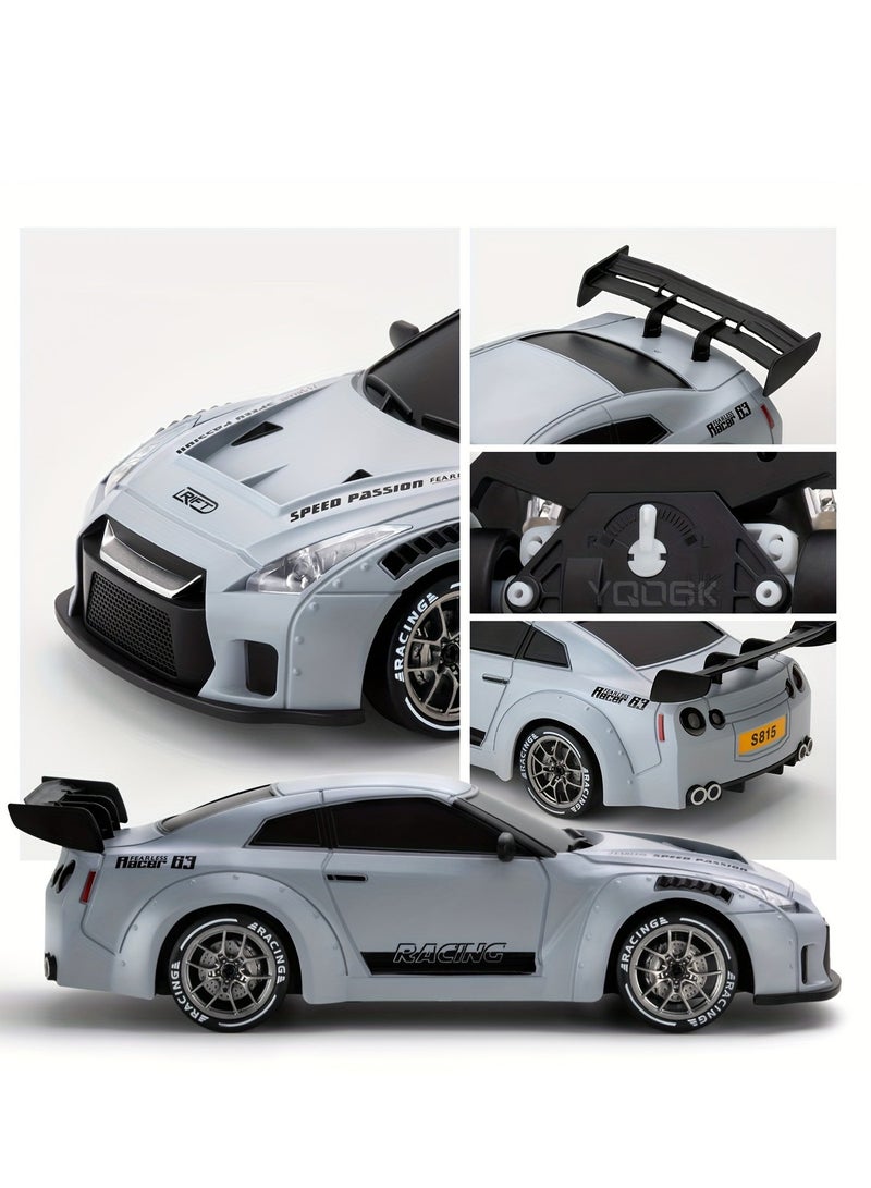 HOBB 1:24 Simulated GTR RC Drifting Car | 20 Km/h High-Speed Remote Control Car | 2.4GHz Wireless Controller | USB Rechargeable Battery - Image 2