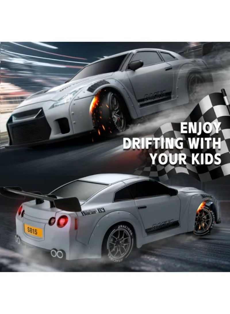 HOBB 1:24 Simulated GTR RC Drifting Car | 20 Km/h High-Speed Remote Control Car | 2.4GHz Wireless Controller | USB Rechargeable Battery - Image 4
