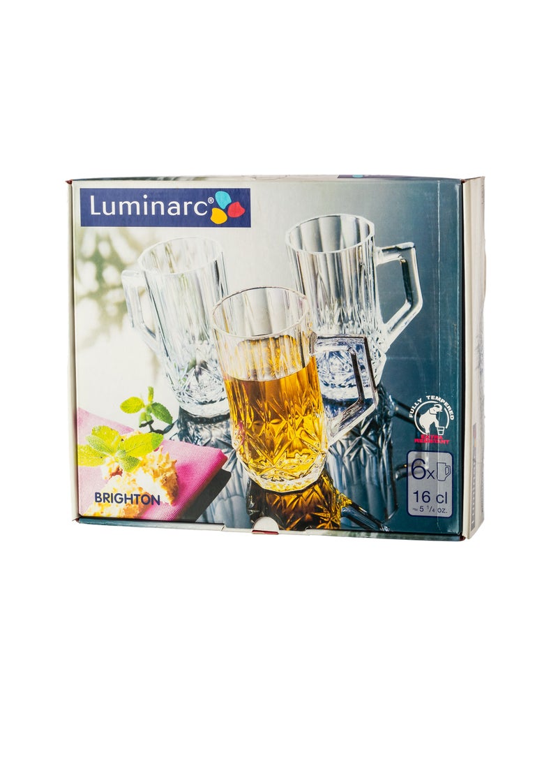 Luminarc 6 Pieces Luminarc Tea Cup Set Capacity 160 ML - Image 3