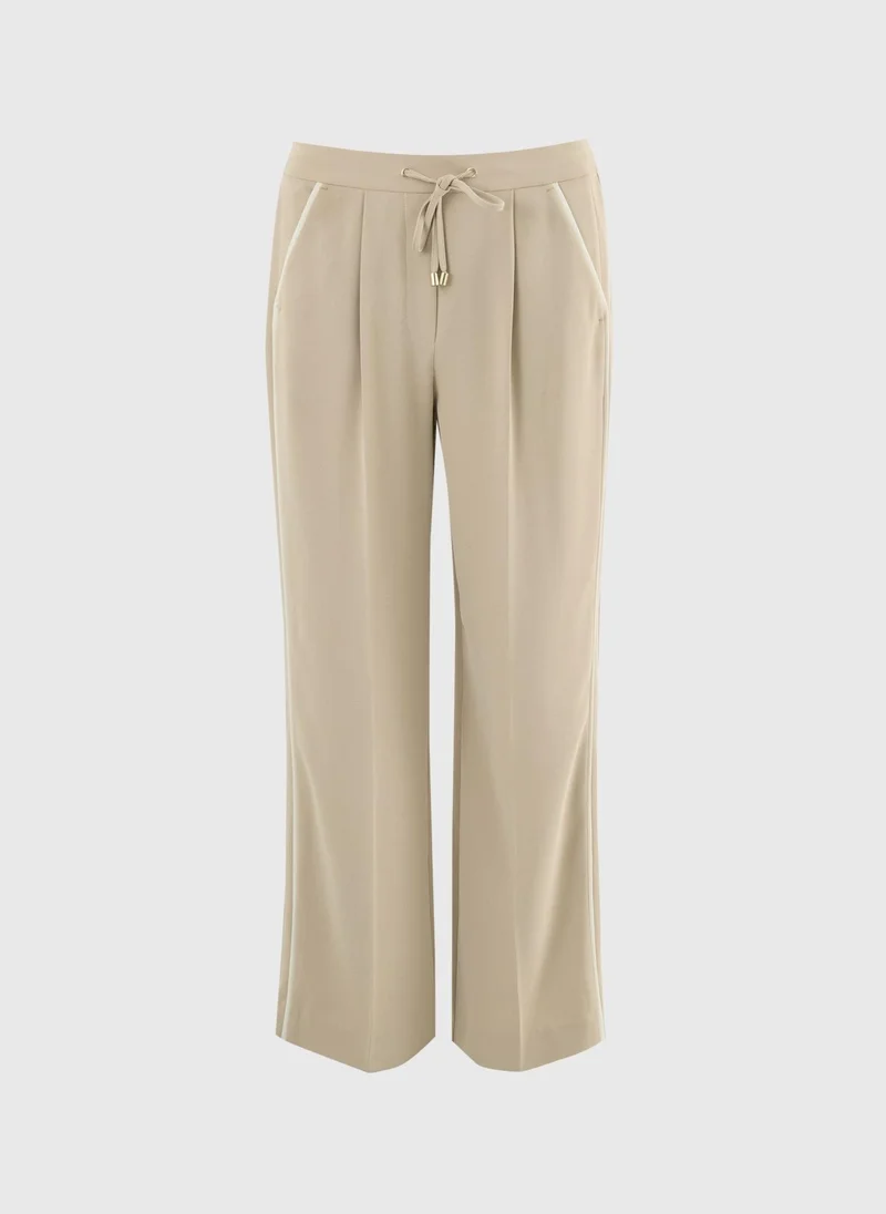 ماتلان Et Vous Camel Side Stripe Straight Trousers