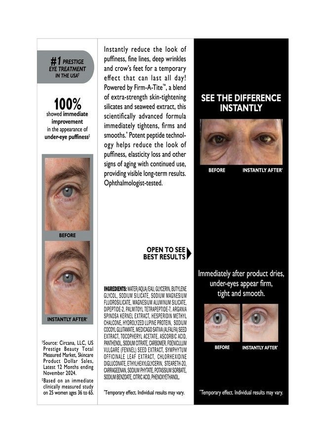 Peter Thomas Roth | Instant FIRMx Eye Temporary Eye Tightener Easy-Wear Formula (Pack of 2 - Image 3