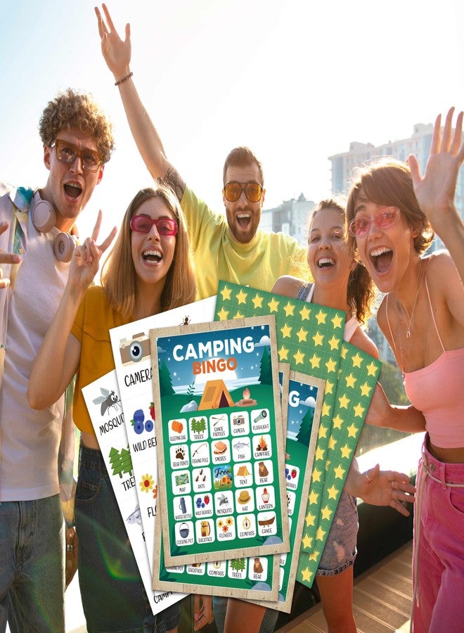 OZTEMETY Camping Bingo Game for Adults, Outdoor Party Supplies - 24 Player Bingo Game, Favors & Decorations - Image 5