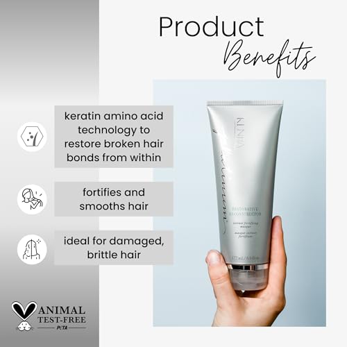 Kenra Platinum Restorative Reconstructor | Ultra Fortifying Treatment | Restores Broken Hair Bonds From Within | Provides Intense Fortification, Elasticity, & Suppleness | All Hair Types | 6 fl. oz - Image 2