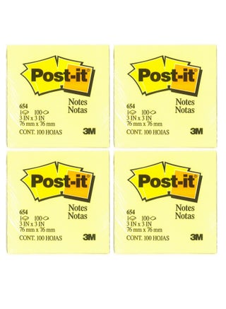 4-Pad Sticky Notes Yellow 3x3 Inch  Size - pzsku/ZCC36EF7FC9756DC98401Z/45/_/1673711154/4df1bde1-8a3a-41d6-89d2-0d1a77c5a63e