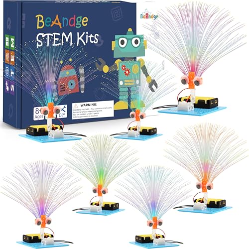 BeAndge 7 Set Bulk STEM Kit Individual Craft Kits for Kids Science Projects Crafts Group Activity Light Experiments Circuit Toys Fun Fiber Optic STEAM Activities for Boys Girls Age 813 810 812 8 10 Year - Image 1