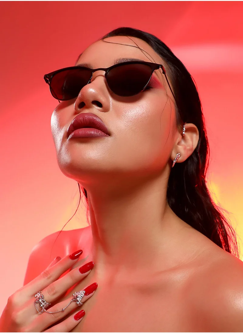 صوص هاوت Full Rim Browline Sunglasses