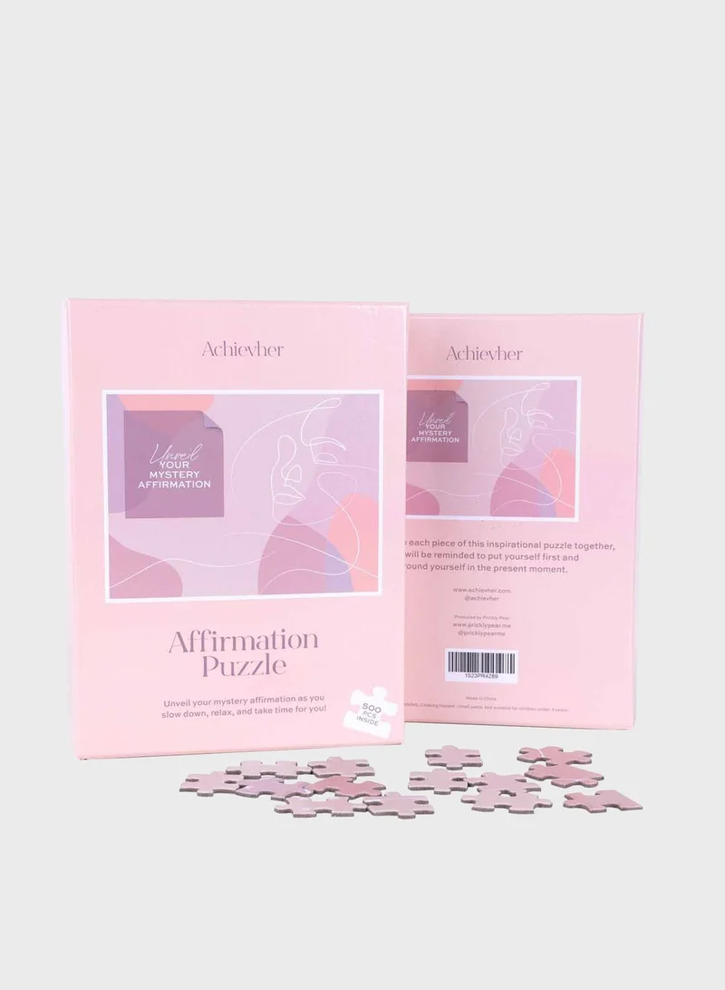 Prickly Pear Achievher Affirmation Puzzle - 500 Pieces