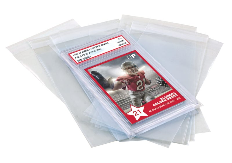 Ultra PRO  PSA Graded Card Slab Resealable Sleeves 100 ct  Ultimate Collectible Sports Cards Protection Trading Cards  Graded Cards Keep Valuable Card Slabs Clean  Safe Against Scratches - Image 5