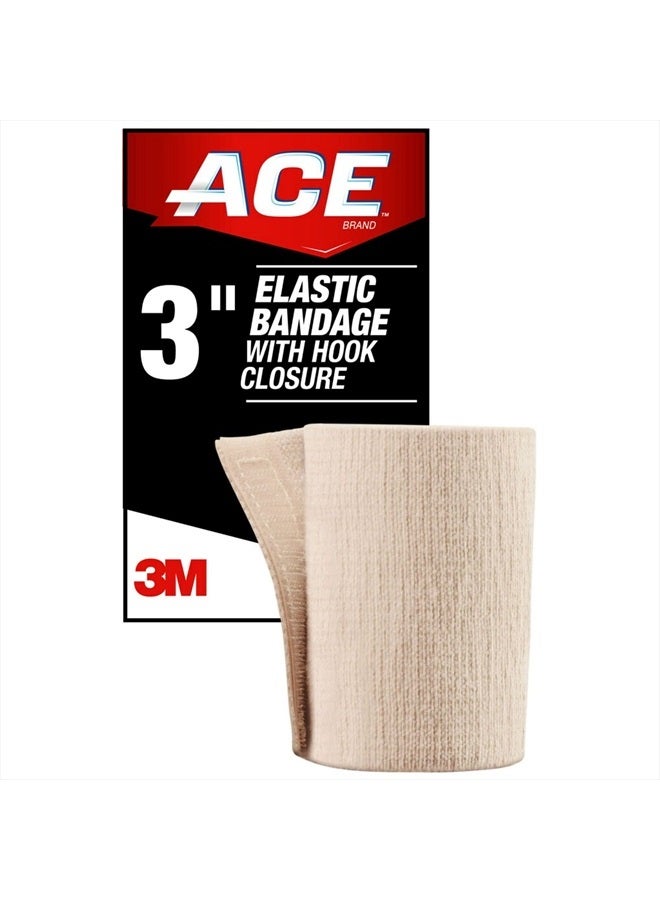ACE 3" Elastic Bandage Wrap with Hook Closure, Beige, 2 Count - Image 2