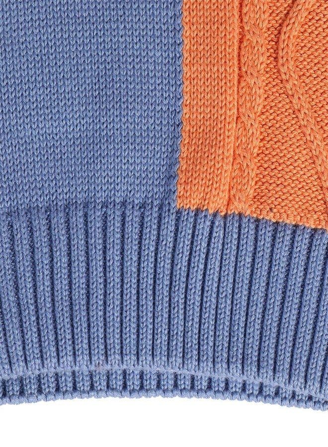 miniklub Boys Front Open Long Sleeve Knitted Cotton Multi Color Sweater (7-8Y) - Image 5