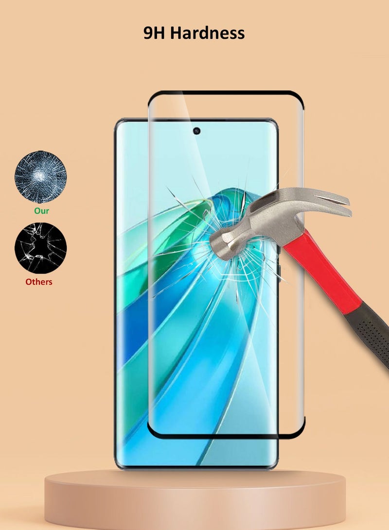 Techie Full Cover Curved 10H Hardness HD Tempered Glass Screen Protector for Honor X9a 5G - Anti-Scratch, Anti-Fingerprint, and Bubbles Free Technology - Image 3
