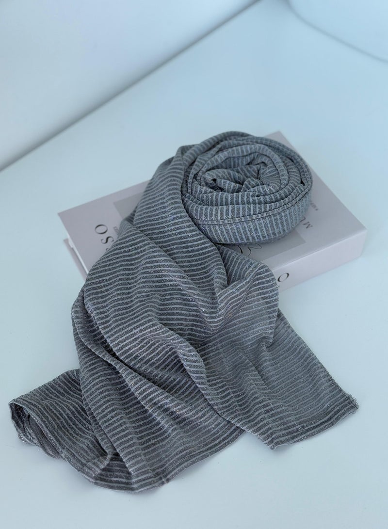 AL BENT AL SHARQIEH glittered cotton shawl hijab