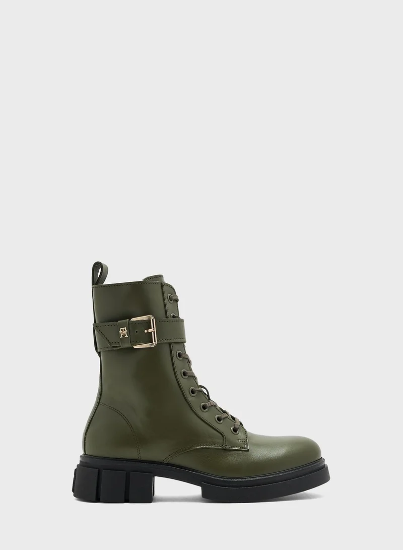 TOMMY HILFIGER Feminine Biker Boot