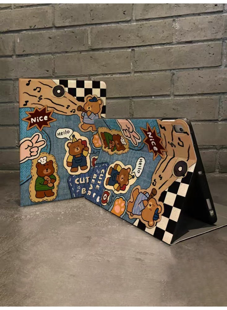 مورتيكو جراب MORTICO iPad (A16) الجيل 11 مقاس 11 بوصة 2025، مع حامل للقلم، ظهر من TPU ناعم، غطاء نوم/استيقاظ تلقائي، تصميم لطيف، كلب لطيف. - Image 2