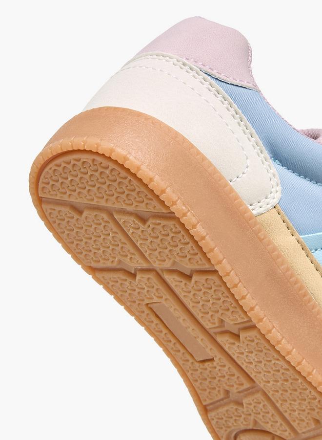 JUNIORS Girls Colourblock Hook & Loop Sneakers - Image 5