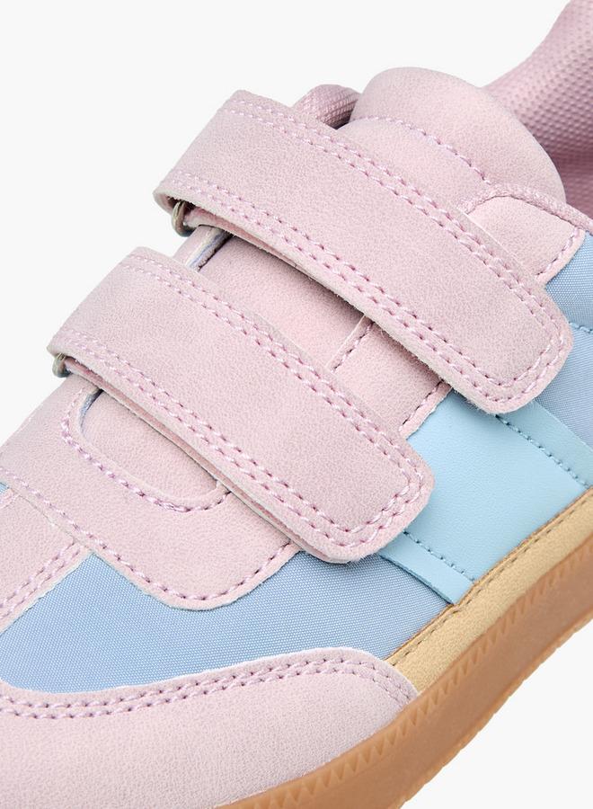 JUNIORS Girls Colourblock Hook & Loop Sneakers - Image 4