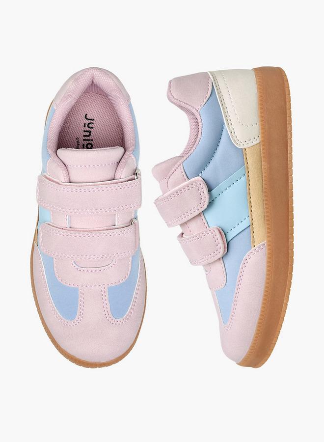 JUNIORS Girls Colourblock Hook & Loop Sneakers - Image 3