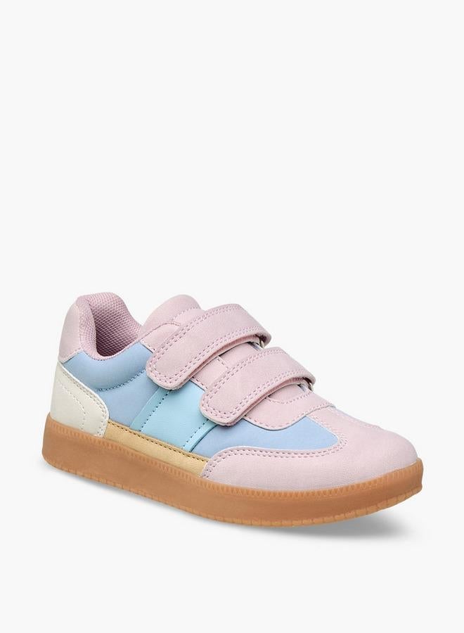 JUNIORS Girls Colourblock Hook & Loop Sneakers - Image 2