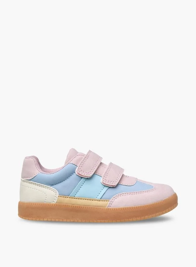 JUNIORS Girls Colourblock Hook & Loop Sneakers