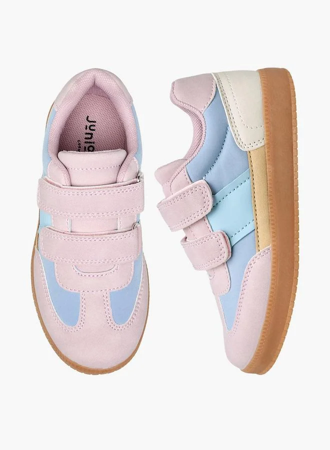 JUNIORS Girls Colourblock Hook & Loop Sneakers