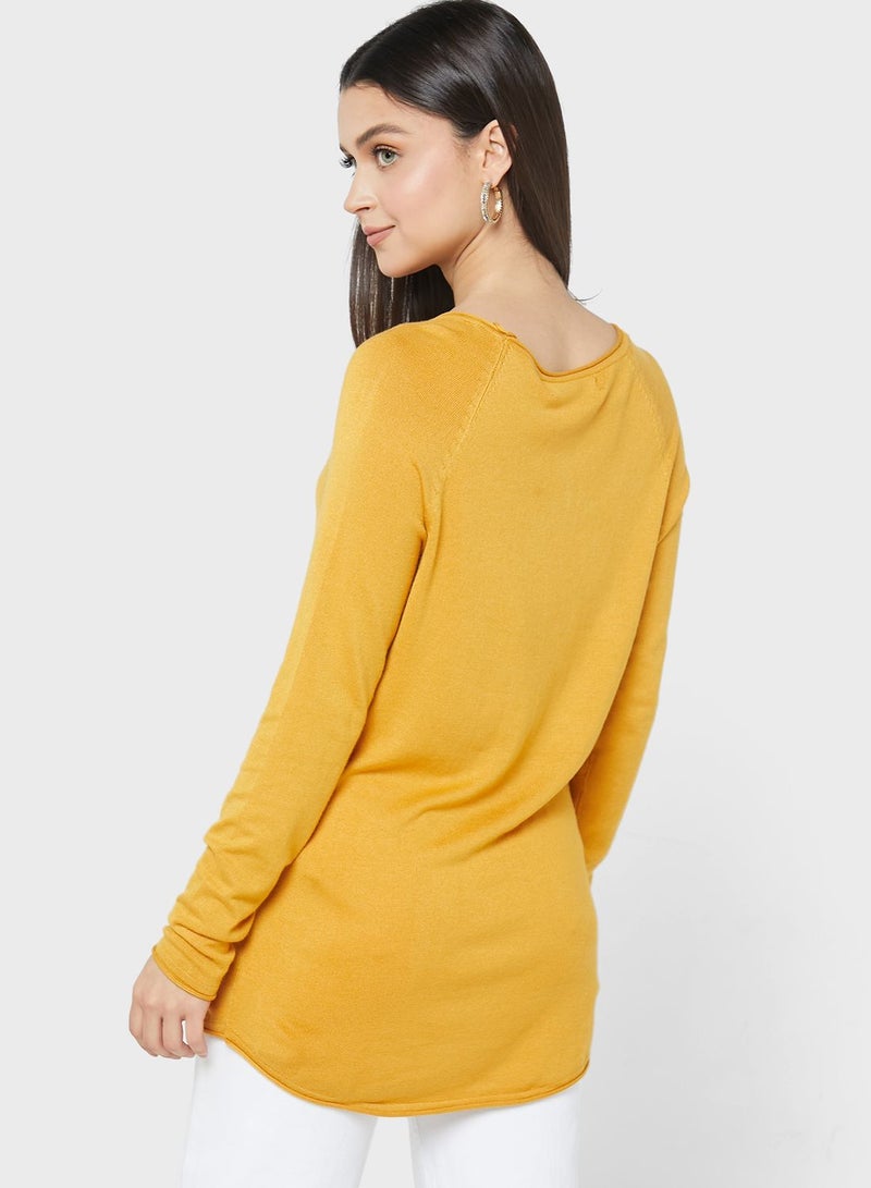 VERO MODA Boat Neck Knitted Sweater  - Image 2