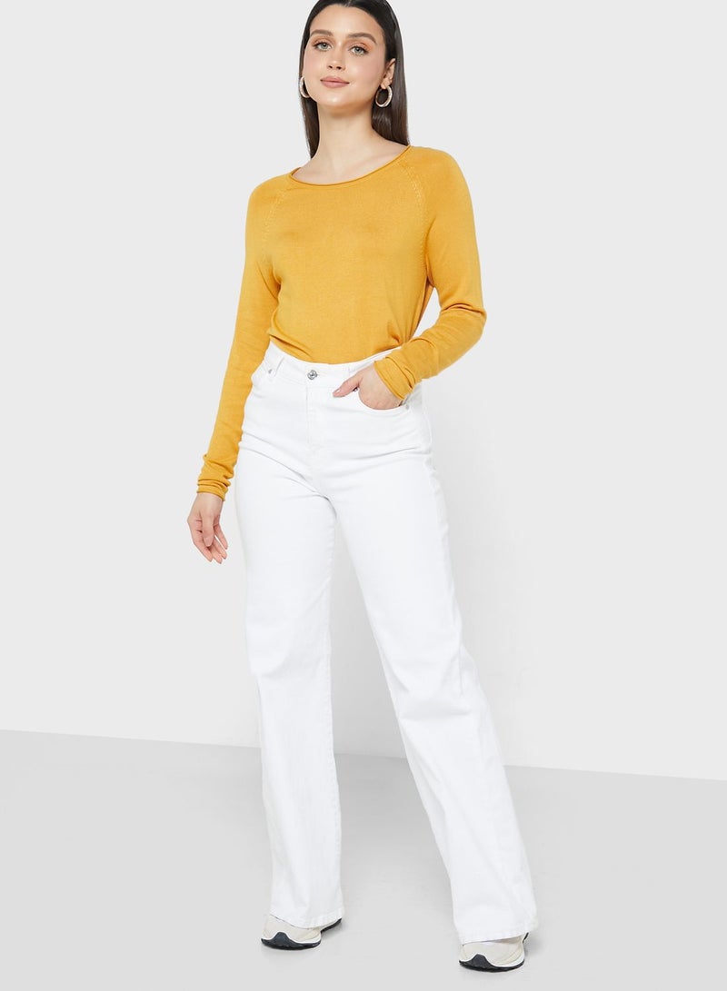 VERO MODA Boat Neck Knitted Sweater  - Image 4