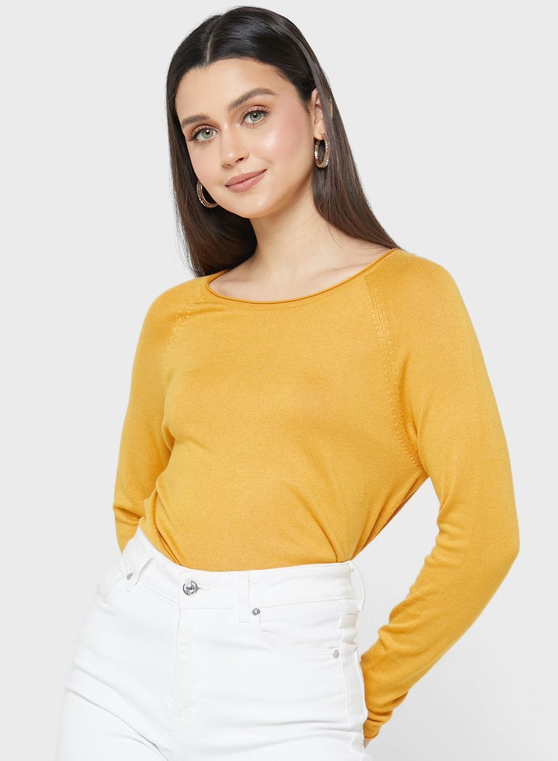 VERO MODA Boat Neck Knitted Sweater  - Image 1