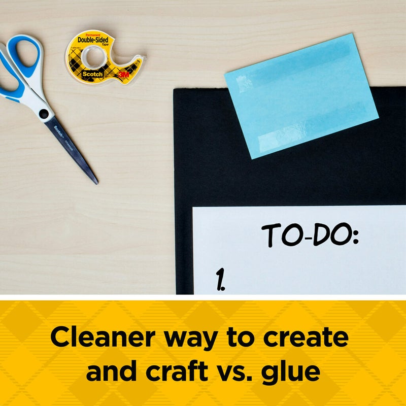 Scotch Double Sided Tape, 3/4 in x 400 in, 1 Dispenser/Pack (667) - Image 5