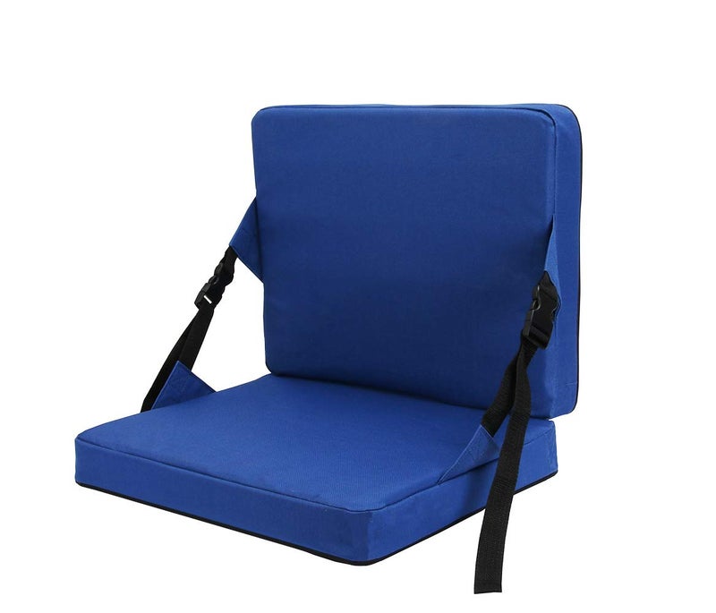 KIMI HOUSE Indoor & Outdoor Folding Chair Cushion, Foldable Portable Stadium Seat,Chair Cushion for Sports Events, Outing, Travellingï¼ŒHiking, Fishing