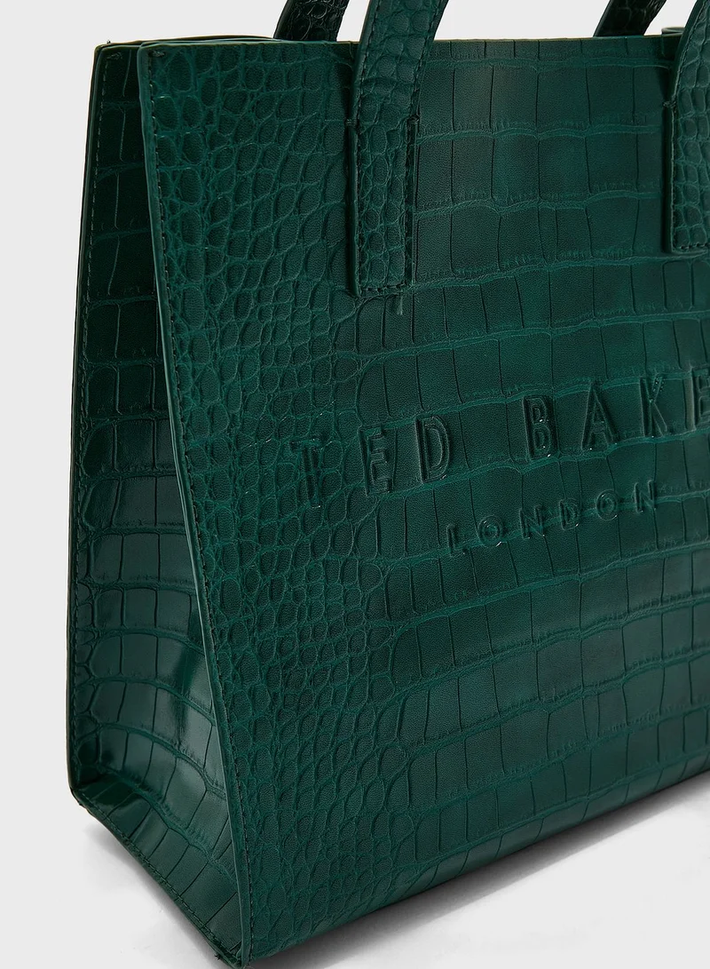 Ted Baker Large Croccon Croc Effect Icon Tote