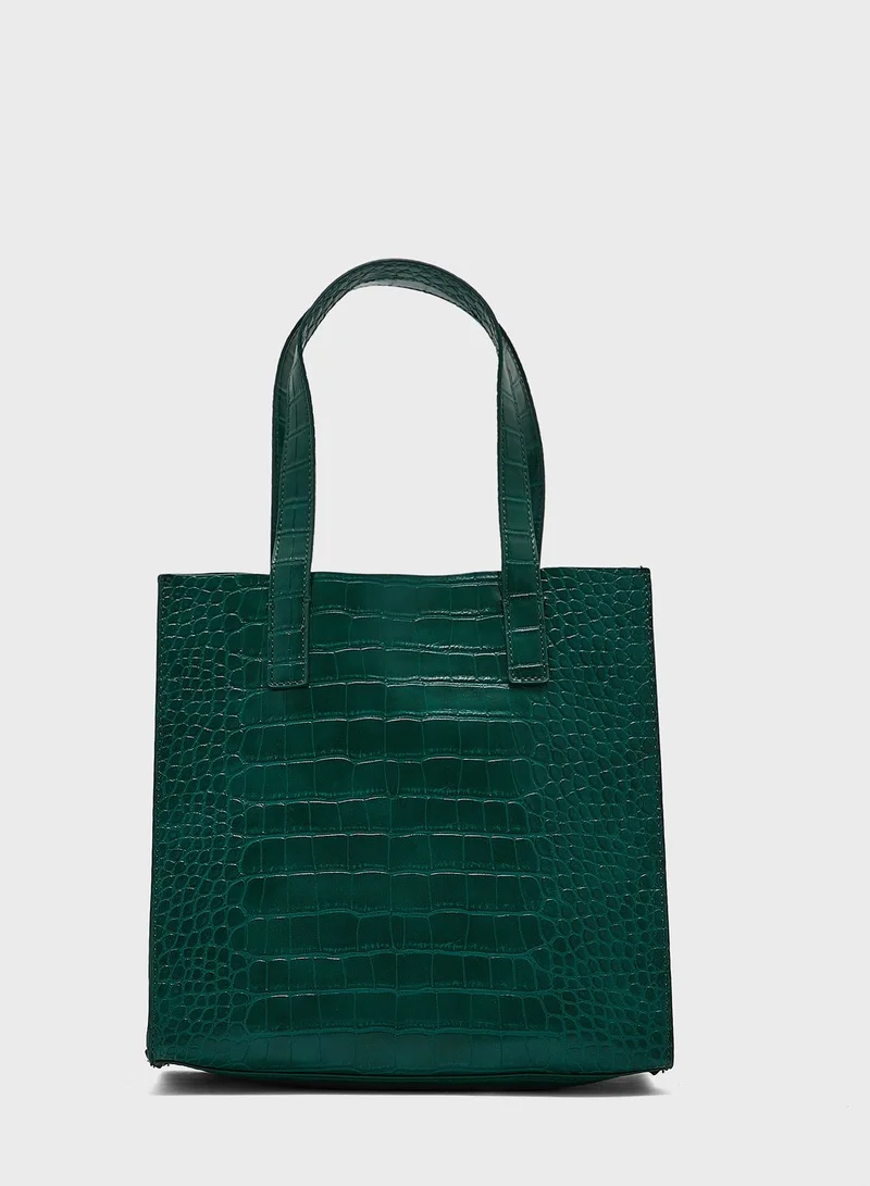Ted Baker Large Croccon Croc Effect Icon Tote
