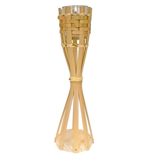 Beistle Tabletop Bamboo Torch (candle included) Party Accessory (1 count) (1/Pkg) - Image 1