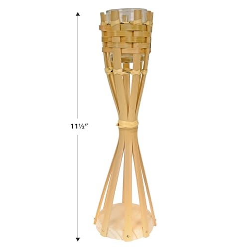 Beistle Tabletop Bamboo Torch (candle included) Party Accessory (1 count) (1/Pkg) - Image 2