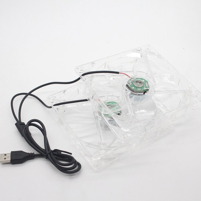 مروحة كمبيوتر USB، تبديد حرارة صامت لأجهزة الراوتر والمودم، تصميم صغير الحجم - Image 3