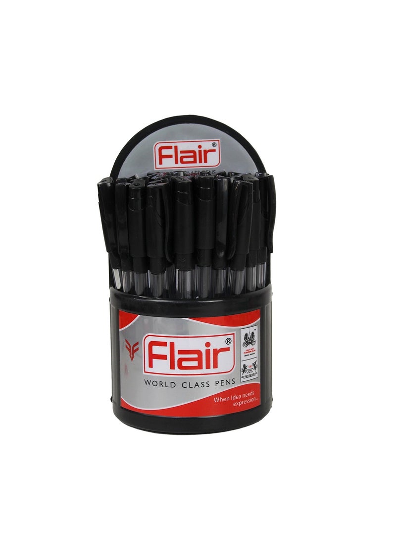 Flair مجموعة أقلام حبر سوداء من زنج، 30 قلم
