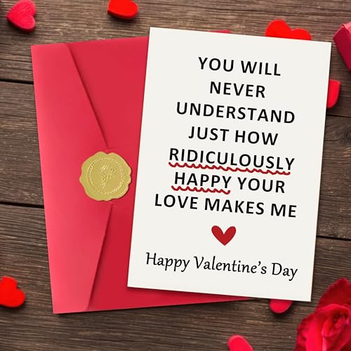 Smithtuy Valentines Day Card,Valentines Day Cards Gifts for Him Her,Valentines Day Card for Husband Wife Boyfriend Girlfriend Fiance Fiancee Couples Men Women - Image 4