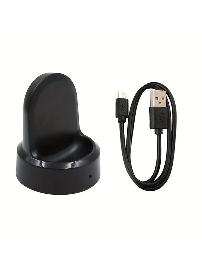 Black Magnetic Charging Dock For Samsung Gear S3 S2 Galaxy Watch 1 Fast Charger - Image 5