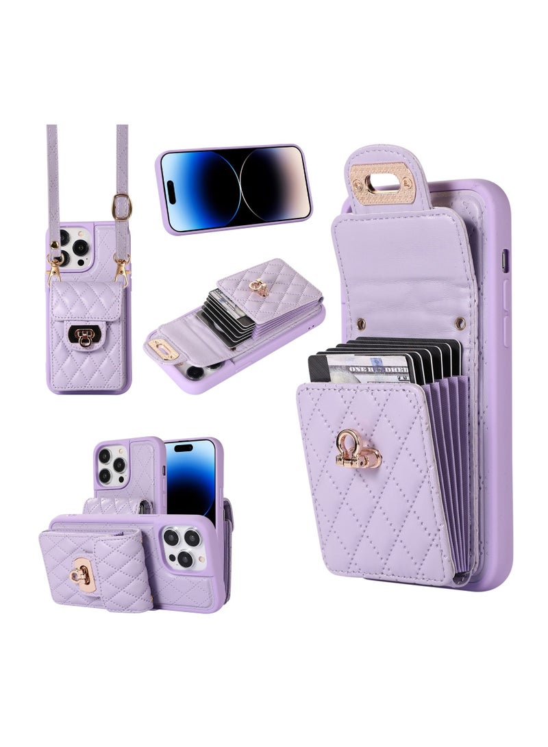 Suteni Back Cover Leather Card Slots Phone Case for iPhone - Image 3