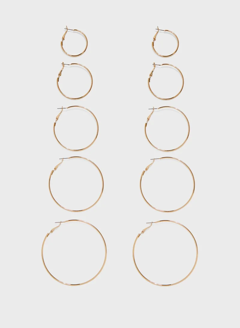 FOREVER 21 Multipack Hoop Earrings