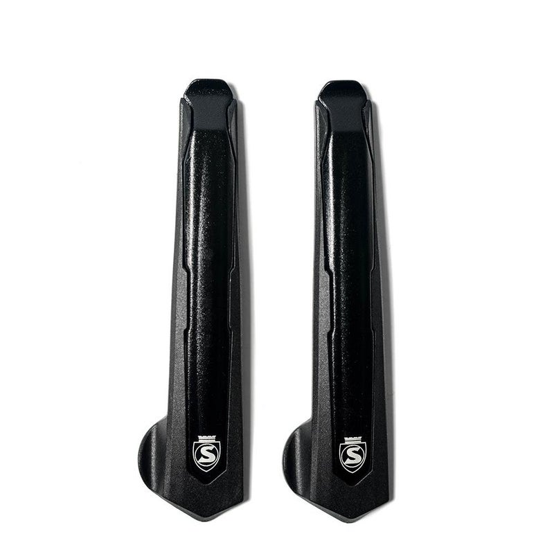 SILCA Tire Levers Premio  Set of Two  Forged Aluminum Minimalist Lever with coMolded Non Marking Nylon Rim Protection  Bicycle Tire Levers