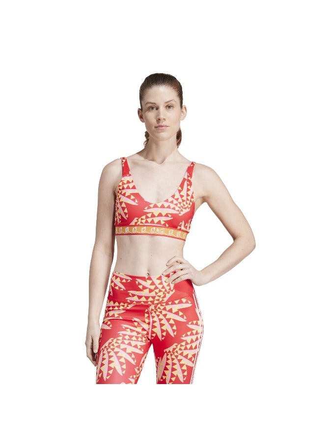 Adidas adidas Farm Bra Red Training Bra 2XSC  - Image 4
