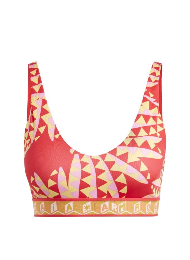 Adidas adidas Farm Bra Red Training Bra 2XSC  - Image 1