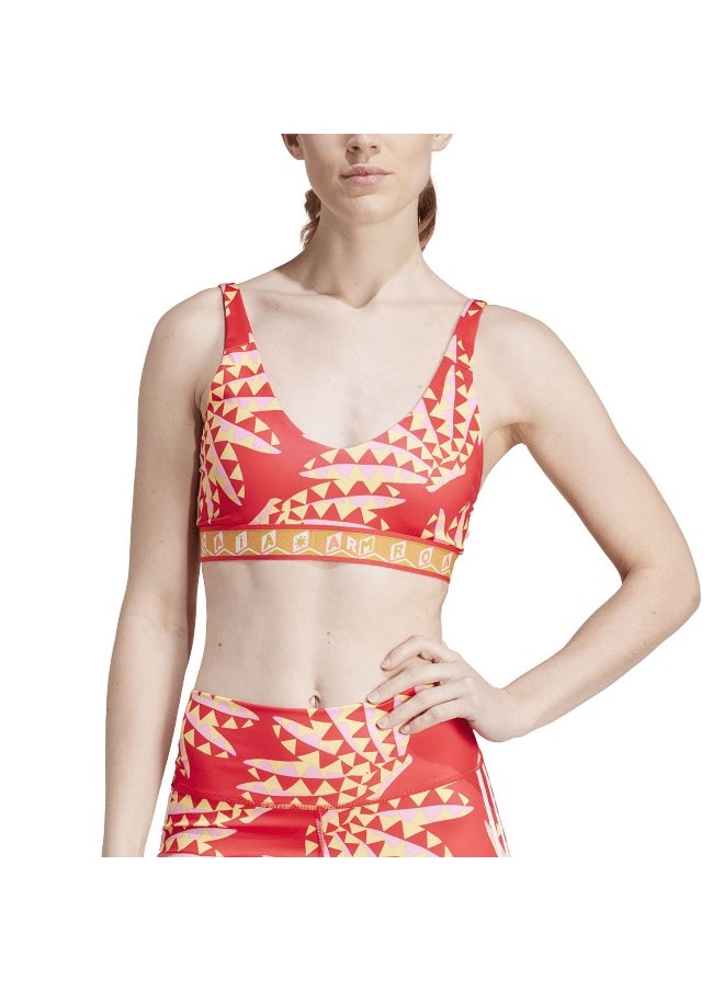 Adidas adidas Farm Bra Red Training Bra 2XSC  - Image 5
