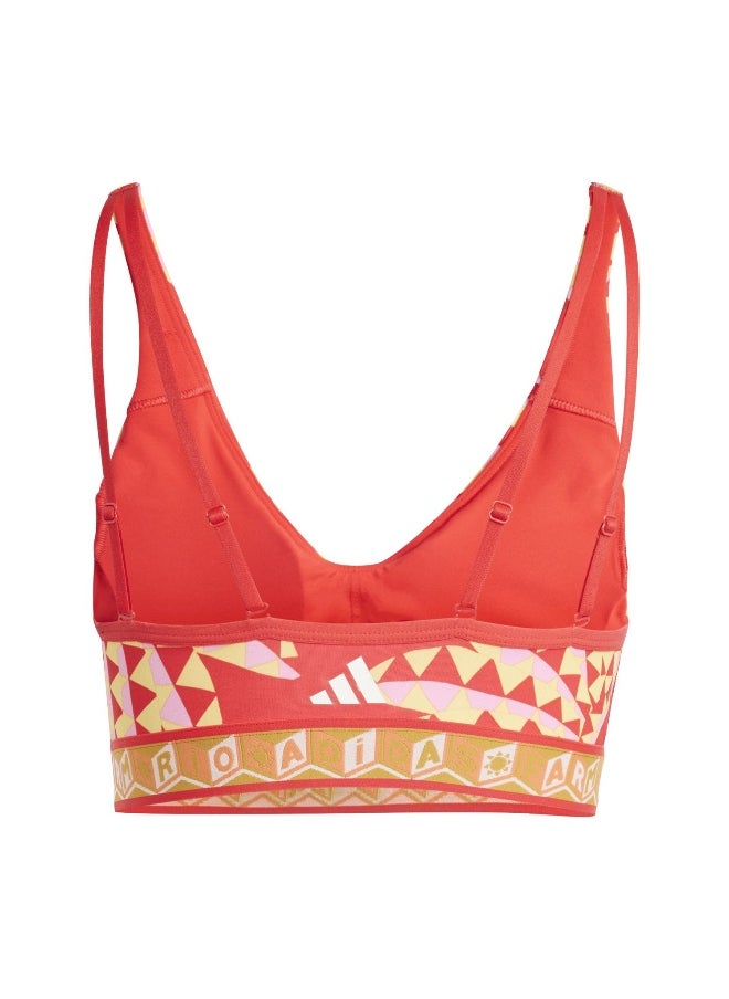 Adidas adidas Farm Bra Red Training Bra 2XSC  - Image 3